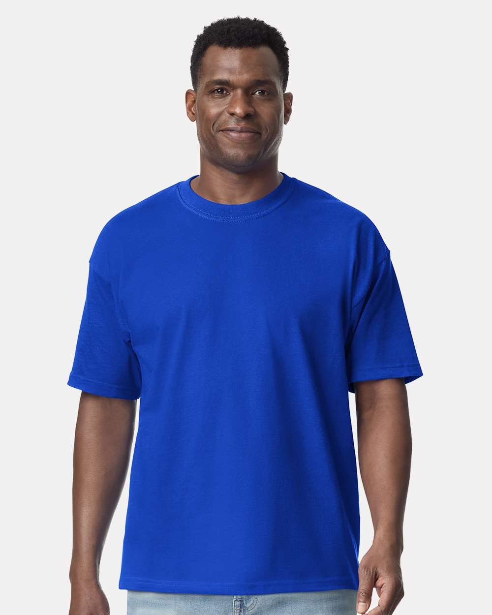 Custom Gildan 75000 Maxweight Hammer T-Shirt blank garment in Deep Royal