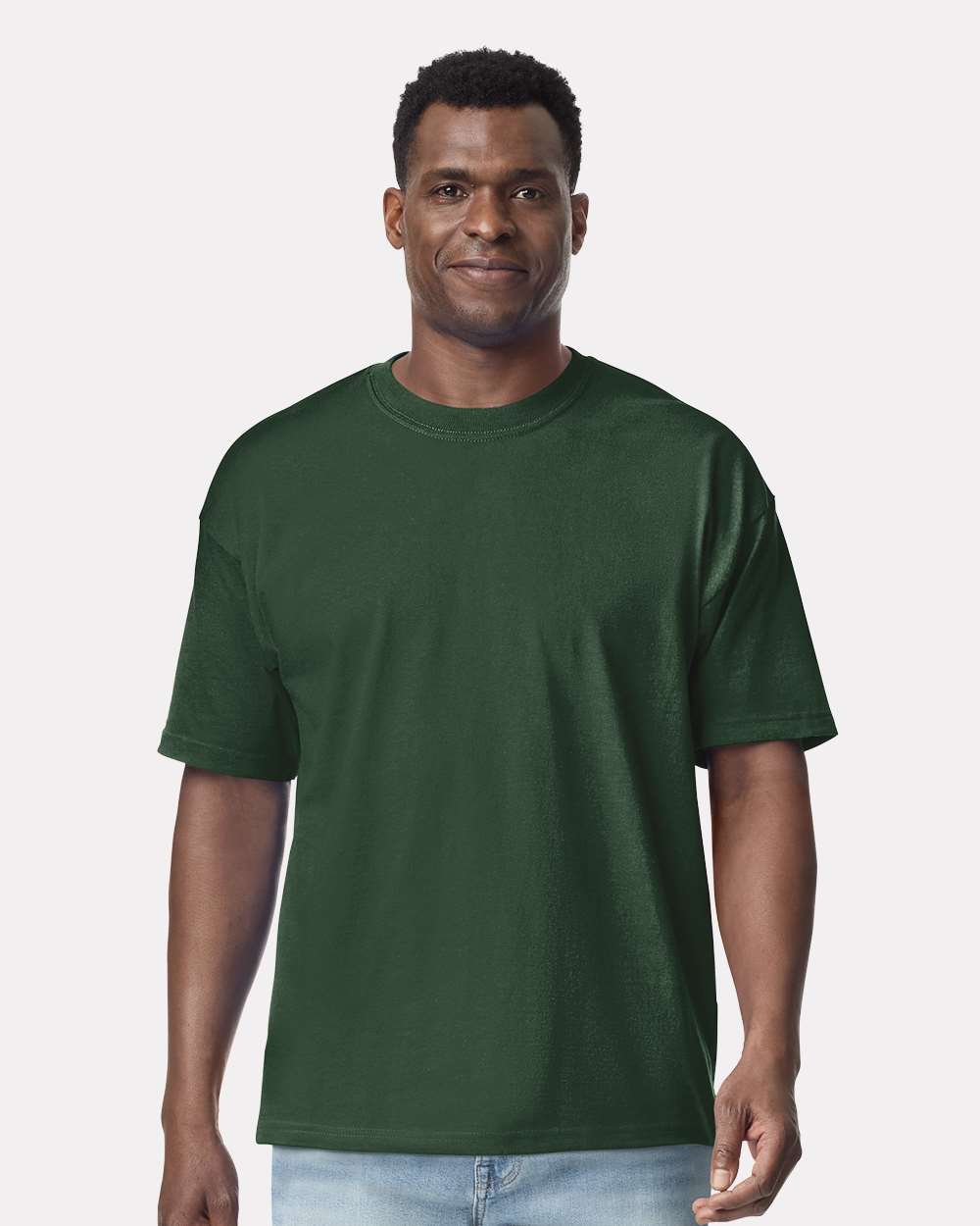 Custom Gildan 75000 Maxweight Hammer T-Shirt blank garment in Forest Green
