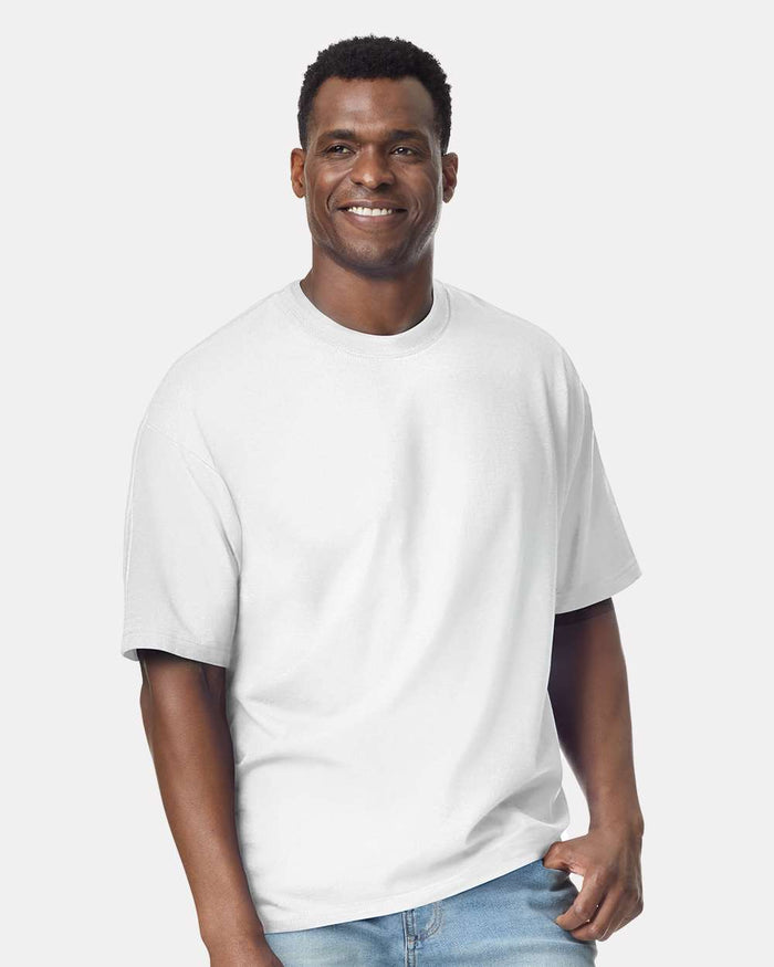 Custom Gildan 75000 Maxweight Hammer T-Shirt blank garment in White