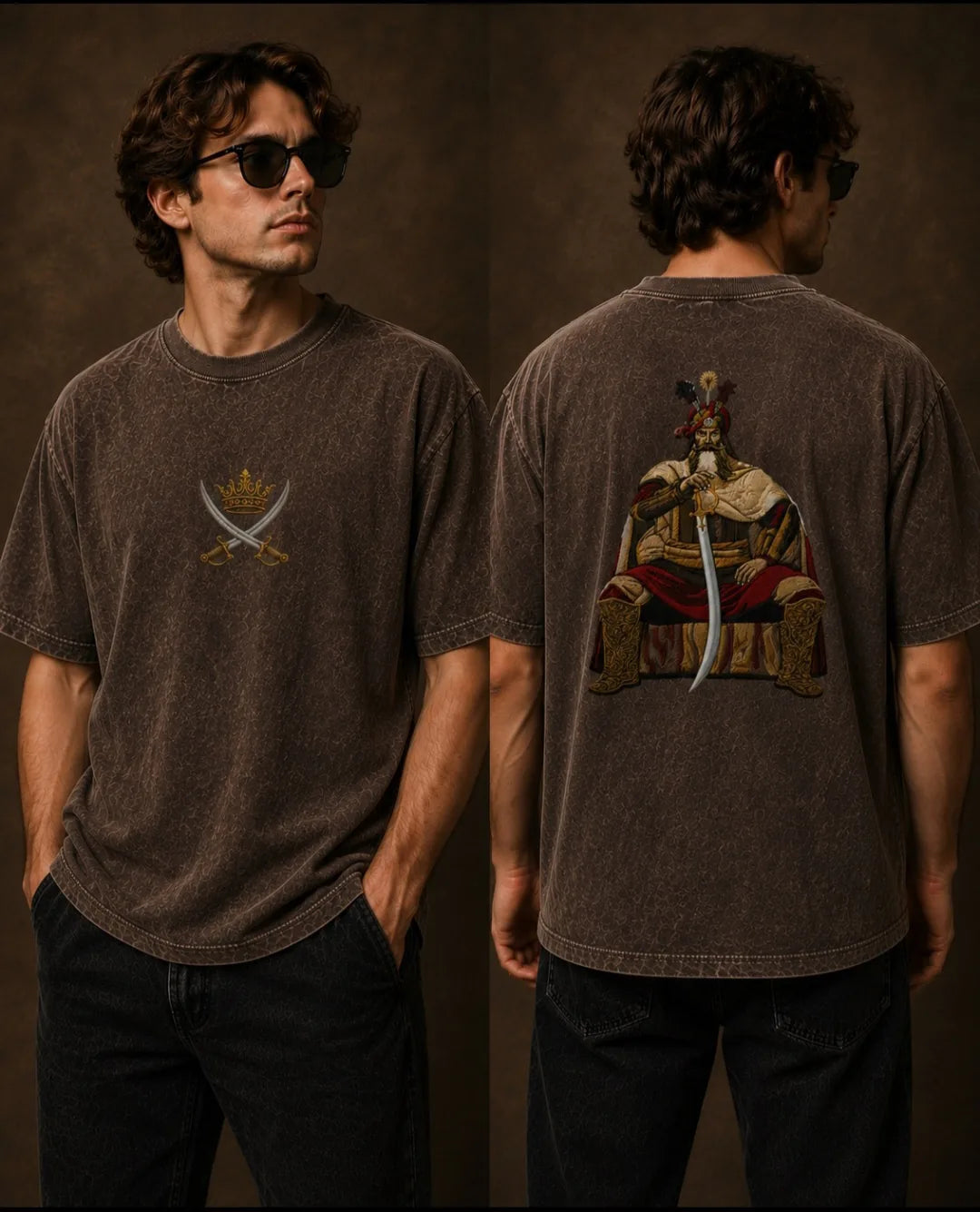 Royal Warrior Signature Acid-Wash T-Shirt - image 5