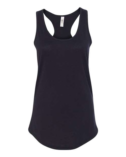 Custom Next Level 1533 - Women's Racerback Tank blank garment in Black