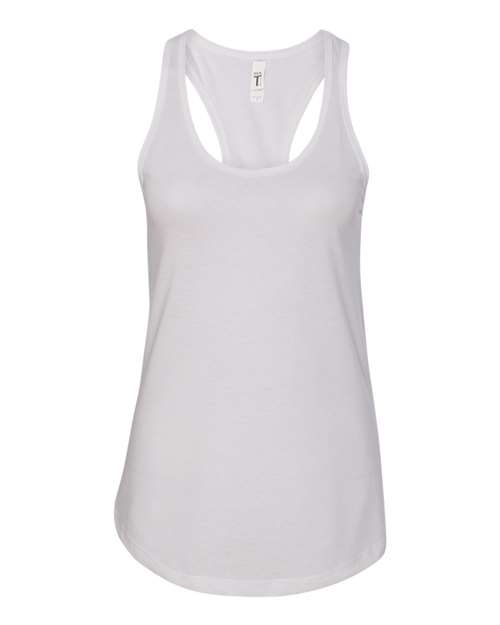 Custom Next Level 1533 - Women's Racerback Tank blank garment in White