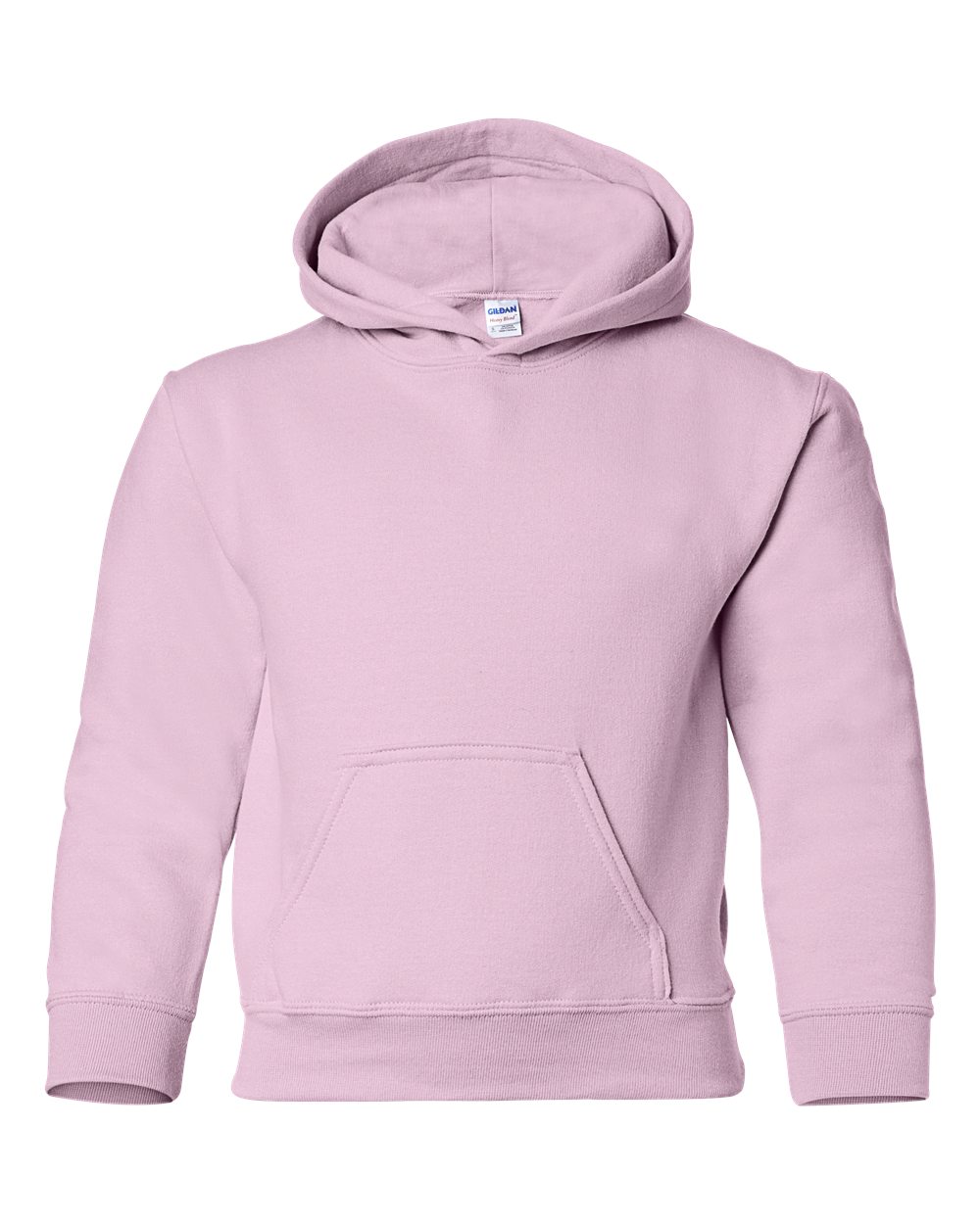 Custom Gildan 18500B Youth Hoodies blank garment in Light Pink
