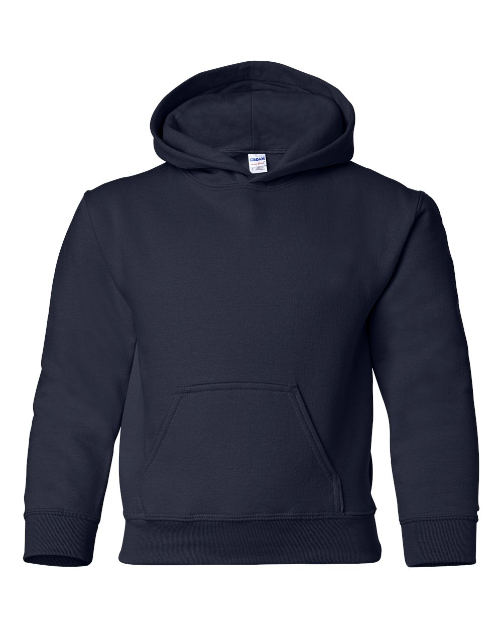 Custom Gildan 18500B Youth Hoodies blank garment in Navy
