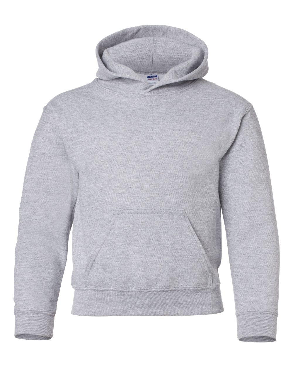 Custom Gildan 18500B Youth Hoodies blank garment in Sport Grey