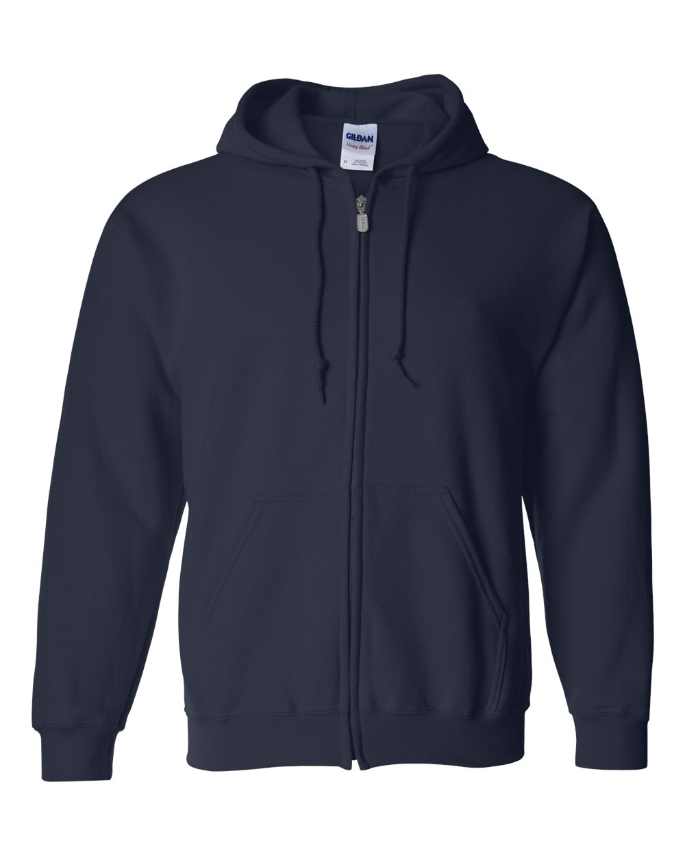 Custom Gildan 18600 - Full-Zip Hooded Sweatshirt blank garment in Navy