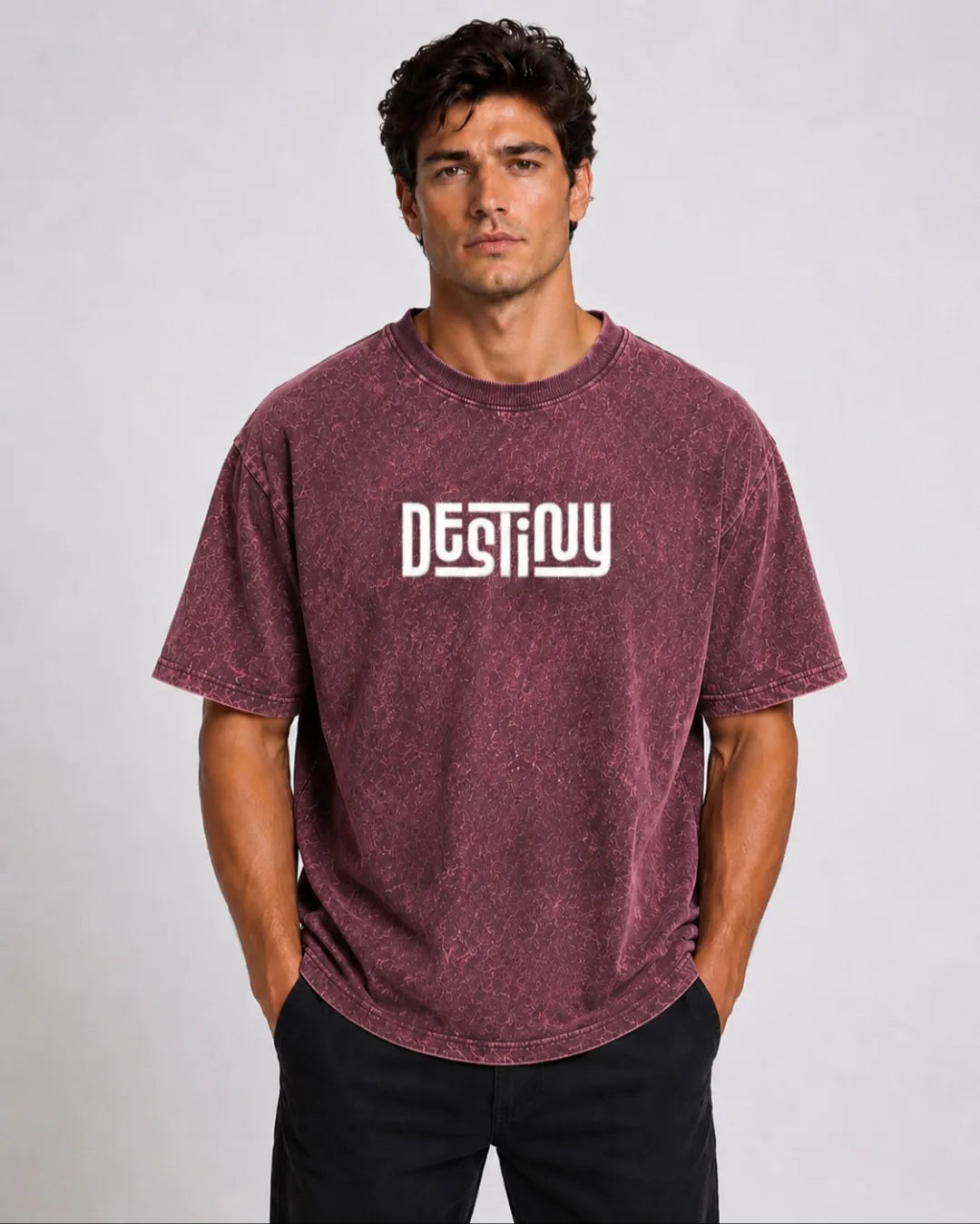 DESTINY Signature Acid-Wash T-Shirt - image 2