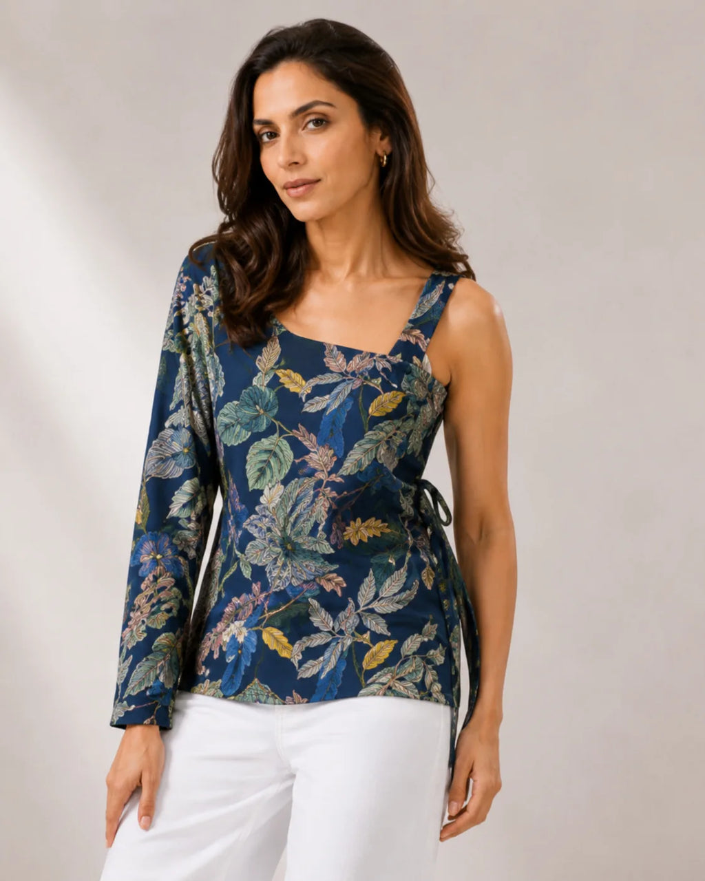 Aavira Sepagati One-Sleeve Cotton Top - image 4