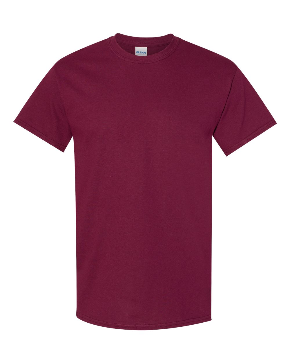 Custom Gildan 5000 T-Shirt blank garment in Maroon