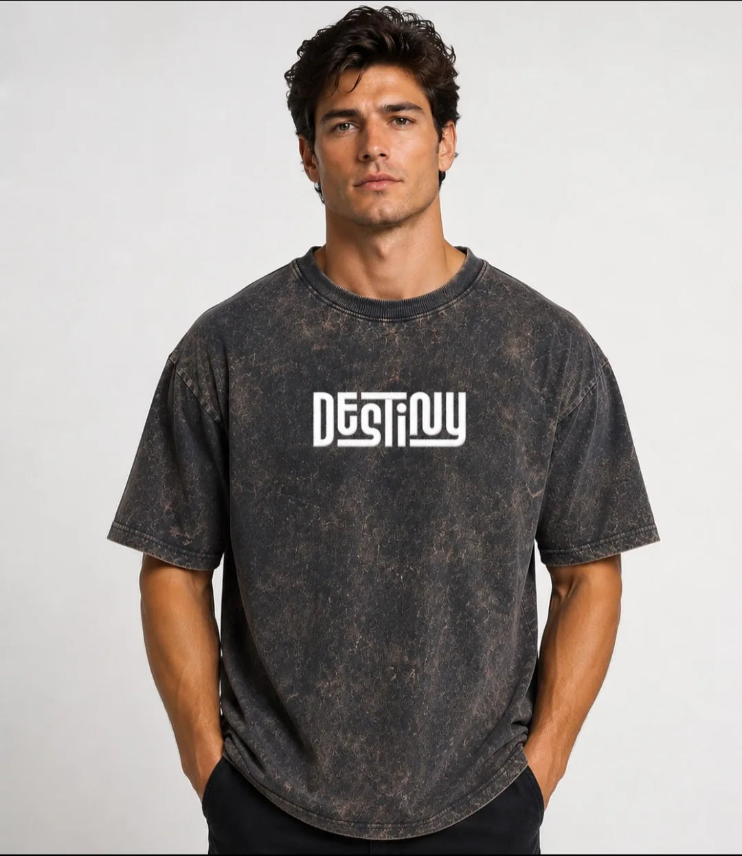 DESTINY Signature Acid-Wash T-Shirt - image 5