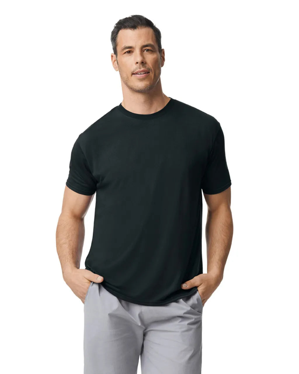 Custom Gildan 42000 - Adult Performance T-Shirt blank garment in Black