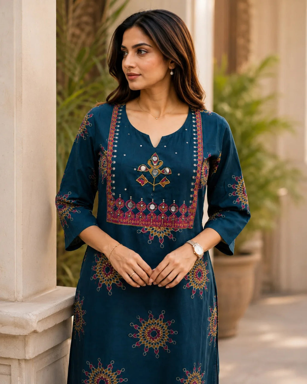Neelika Handwork Cotton Kurta Set - image 4