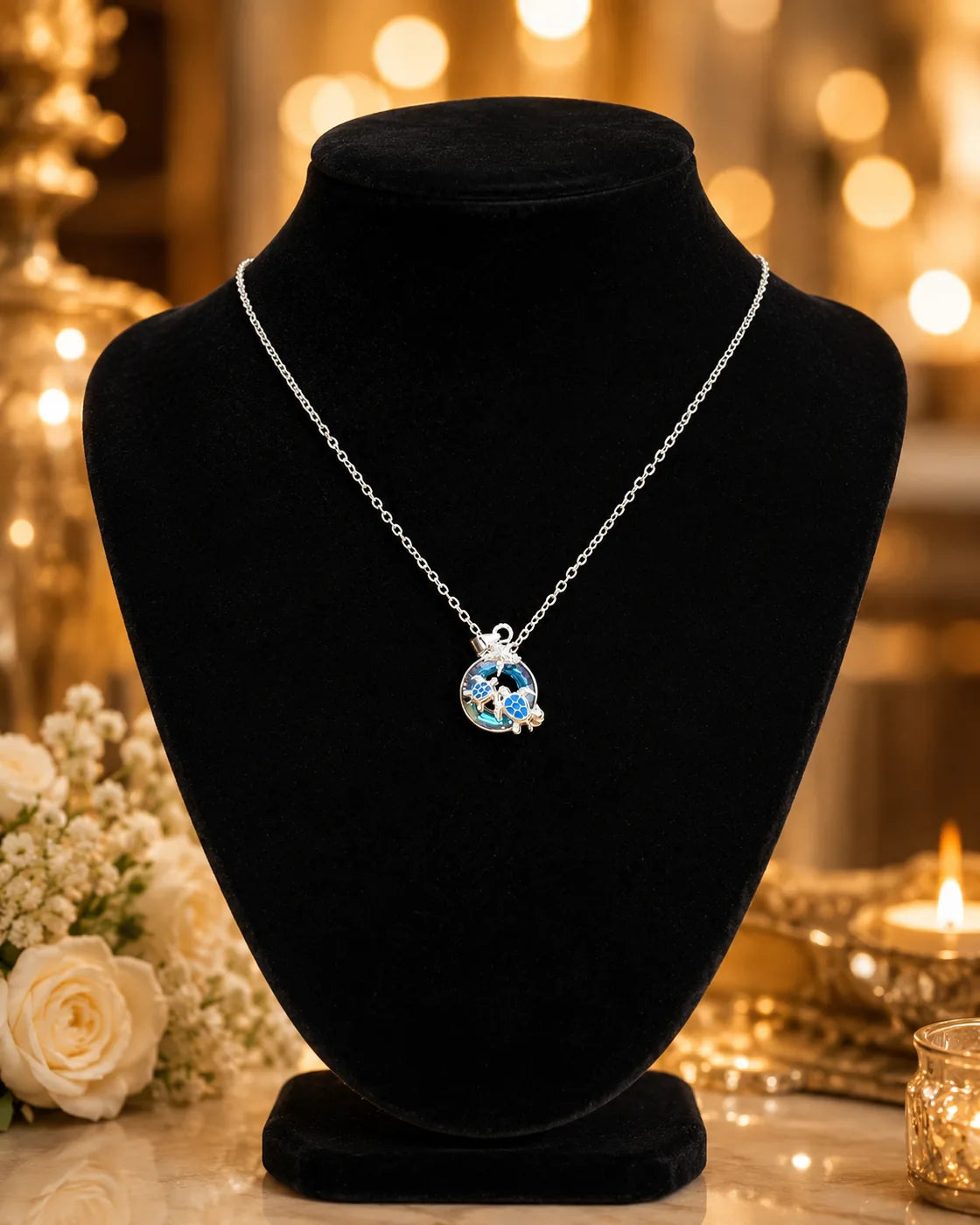 Ocean Turtle Pendant Necklace - image 2