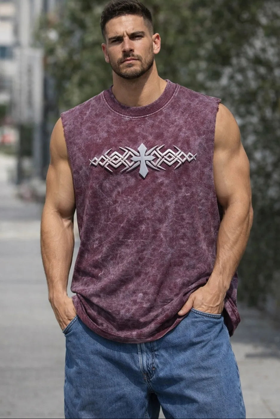 Tribal Cross Signature Acid-Wash Tank