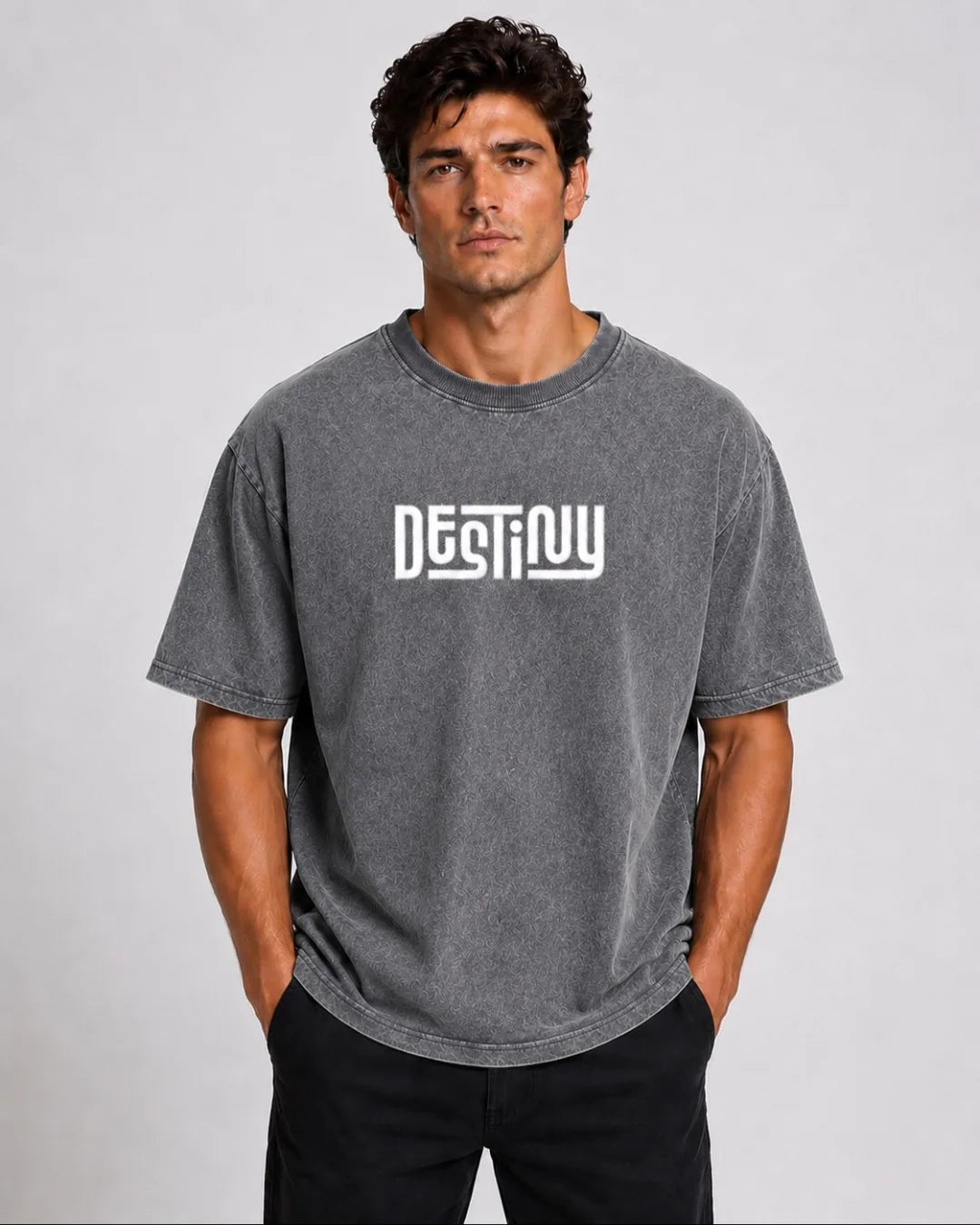 DESTINY Signature Acid-Wash T-Shirt - image 4
