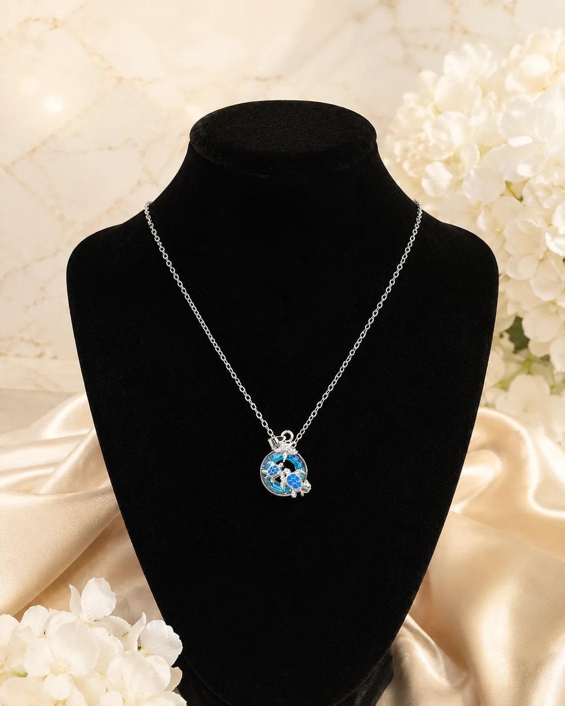 Ocean Turtle Pendant Necklace