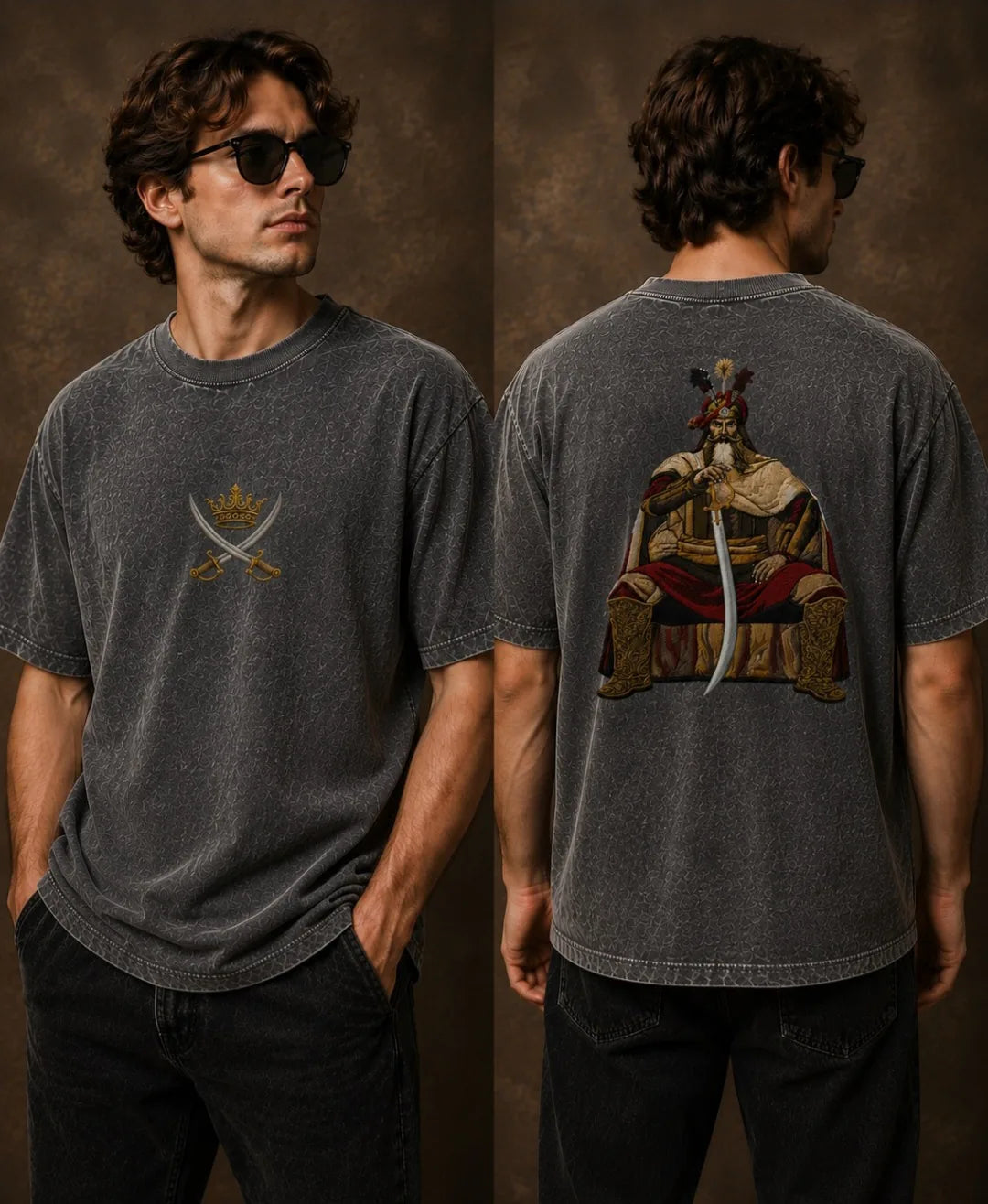 Royal Warrior Signature Acid-Wash T-Shirt - image 3