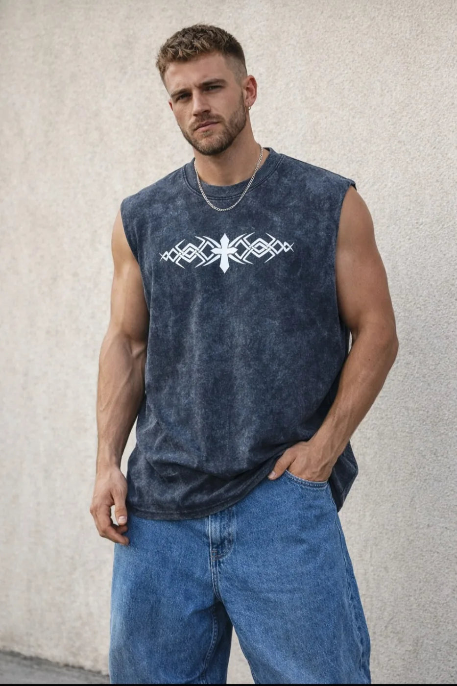 Tribal Cross Signature Acid-Wash Tank - image 2