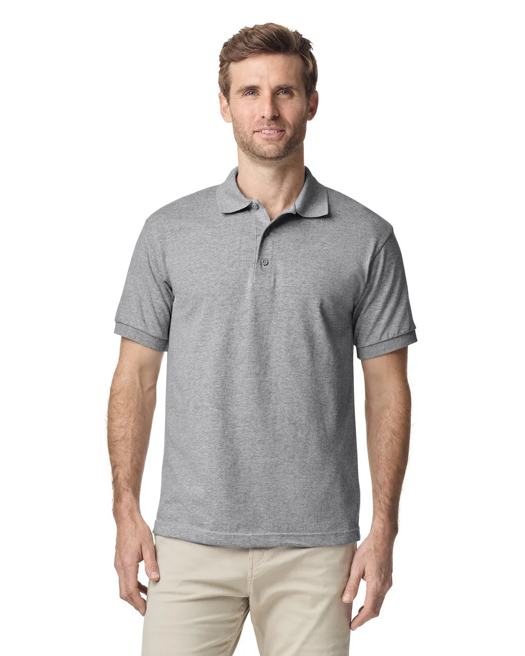 Custom Gildan 8800 - Polo T-Shirt blank garment in Sport Grey