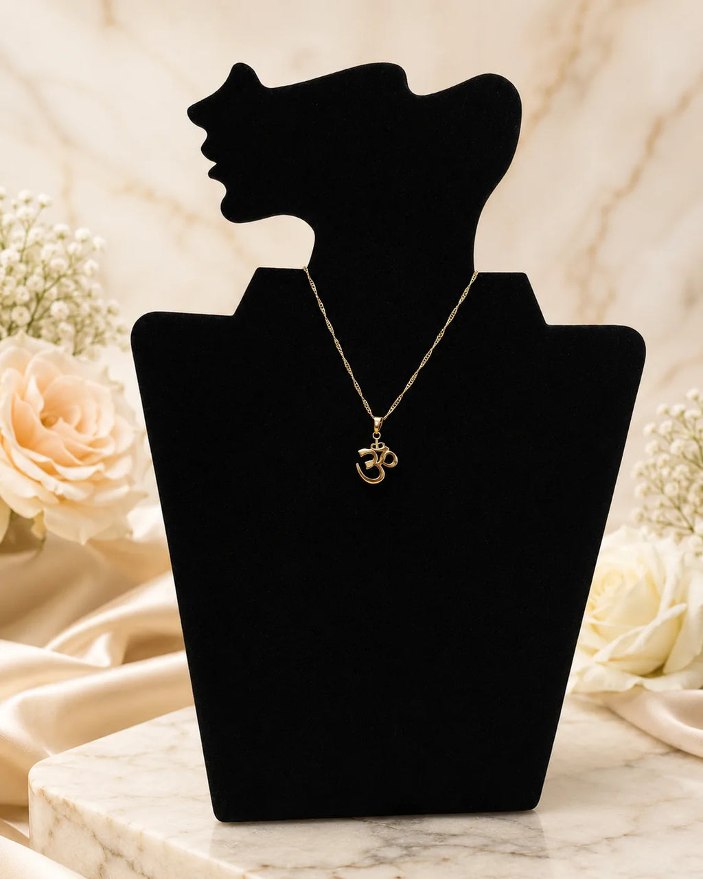 Golden Om Pendant Necklace - image 2
