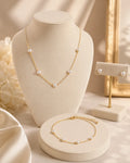 Golden Pearl Jewelry Set