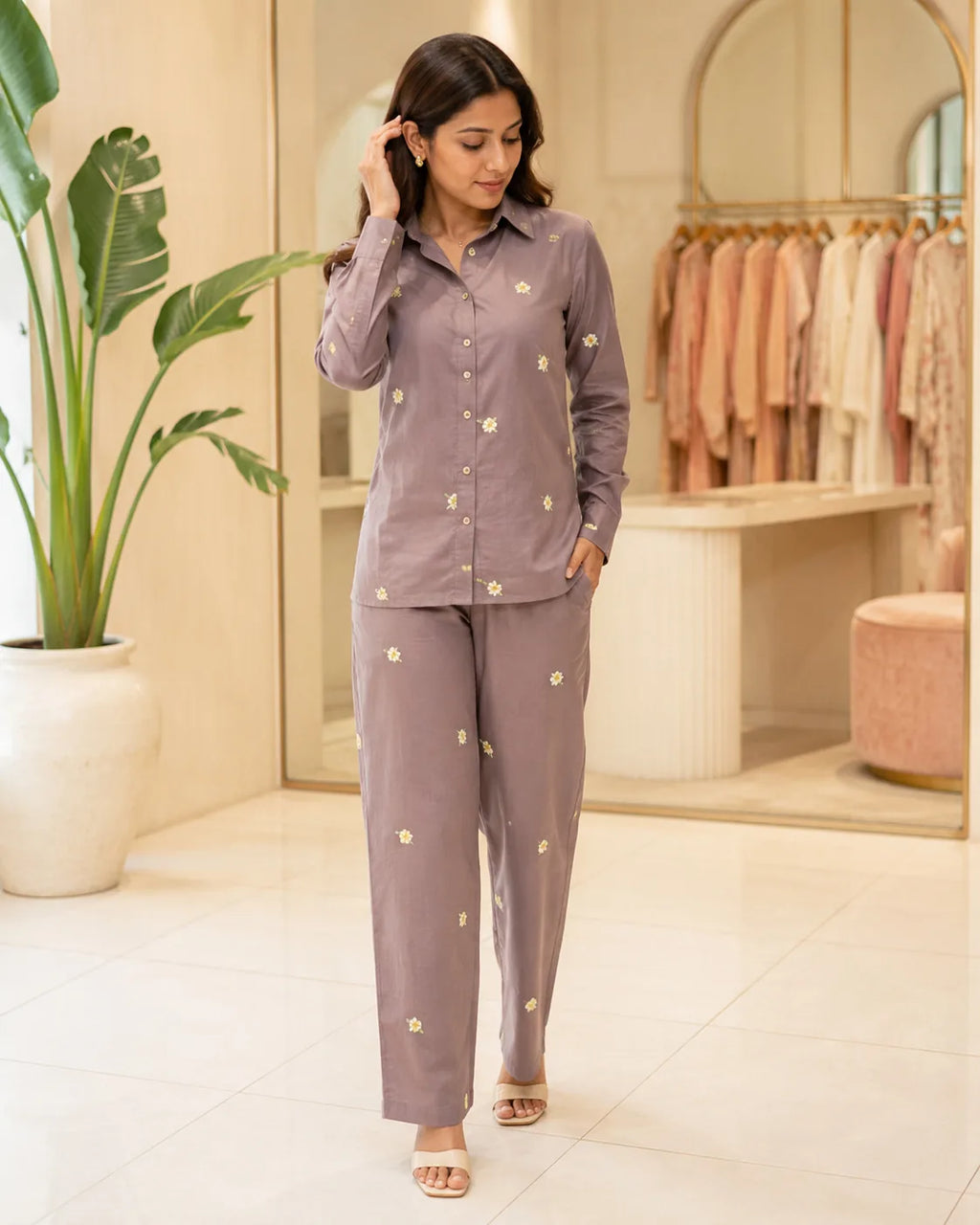 Elara Handwork Cotton Flex Co-Ord Set - image 4