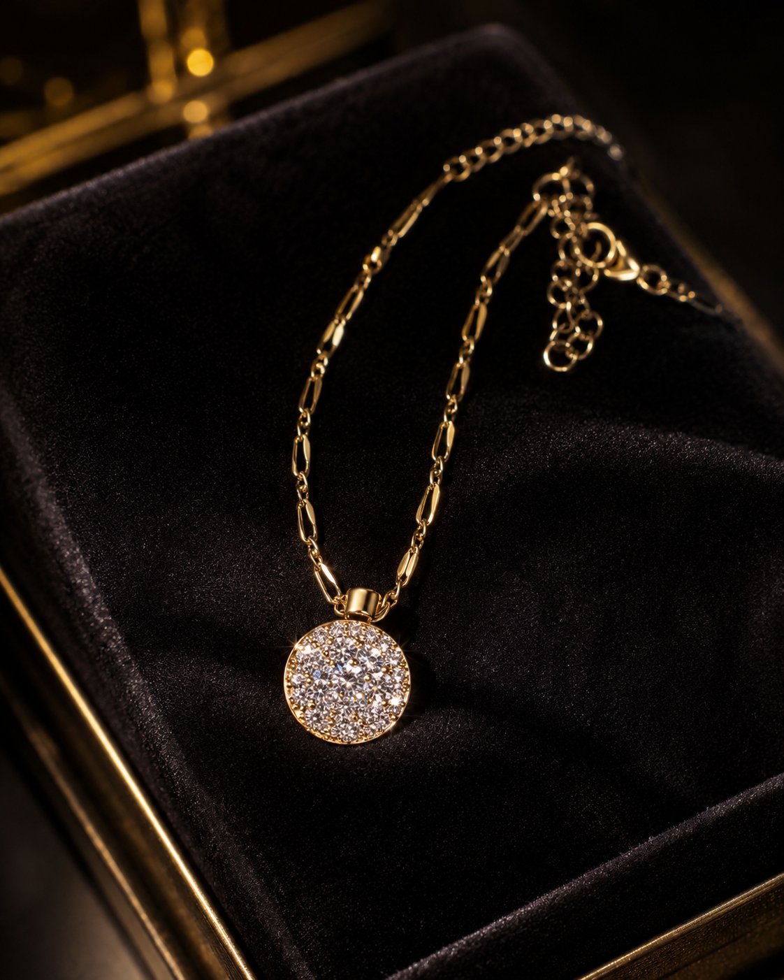 Celestial Crystal Cluster Pendant Necklace
