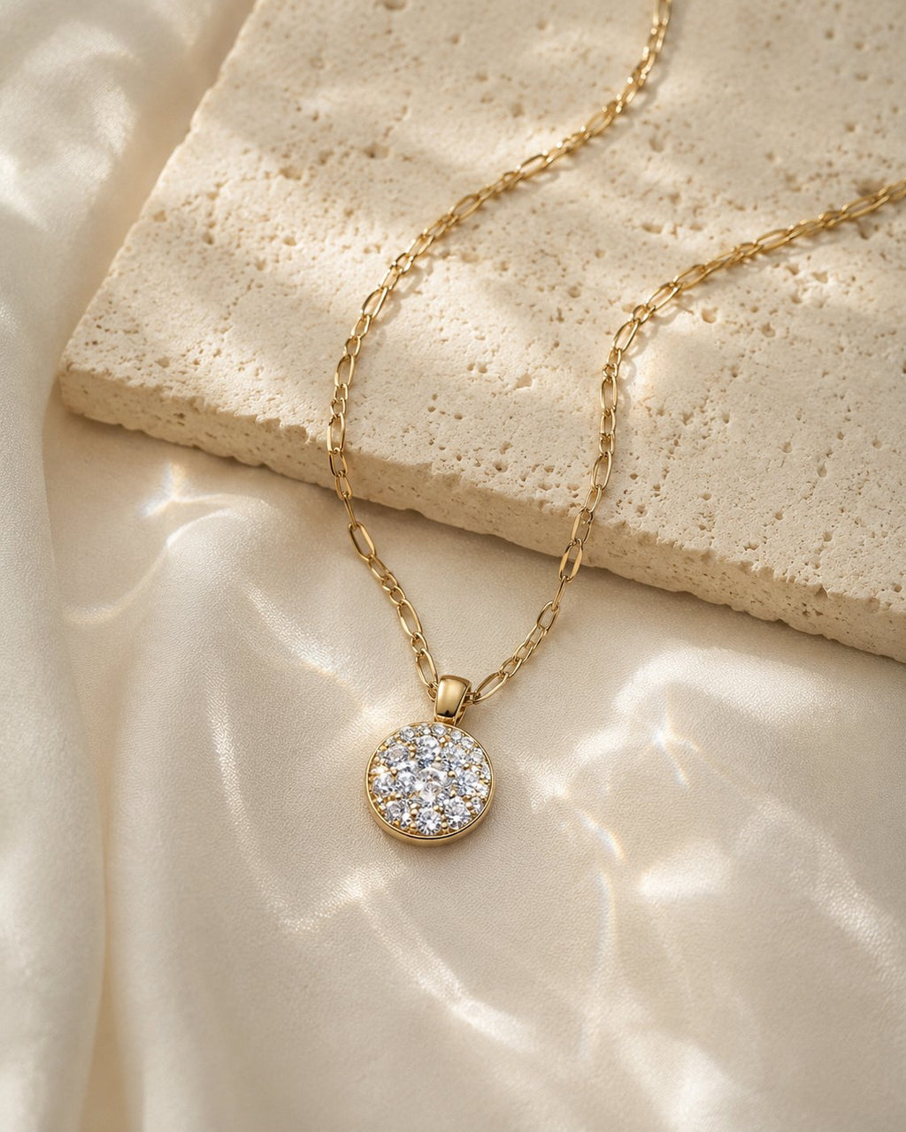 Celestial Crystal Cluster Pendant Necklace