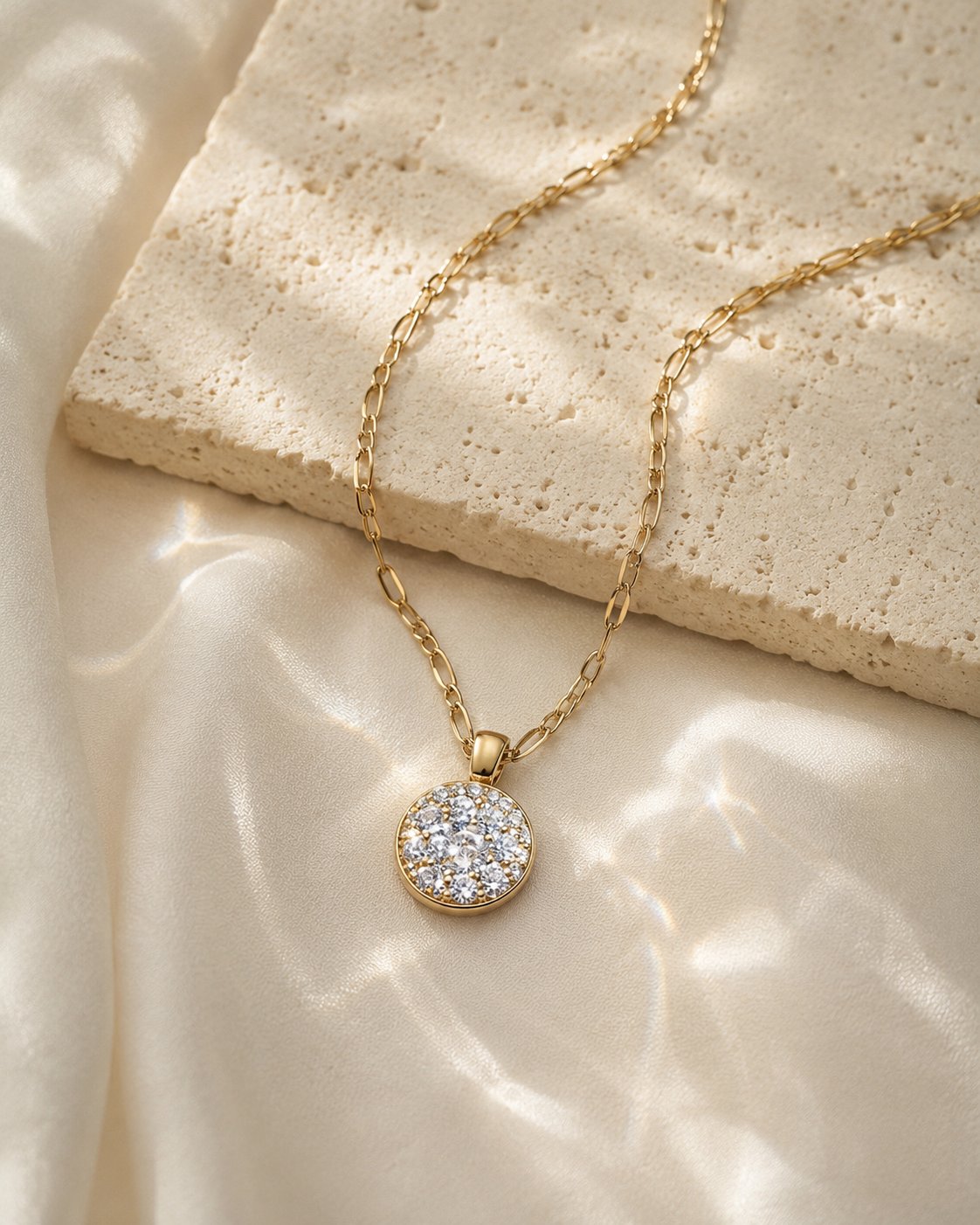 Celestial Crystal Cluster Pendant Necklace