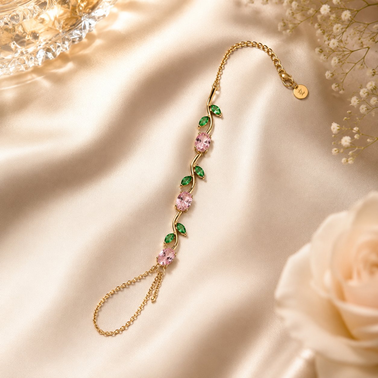 Garden Vine Floral Hand Chain