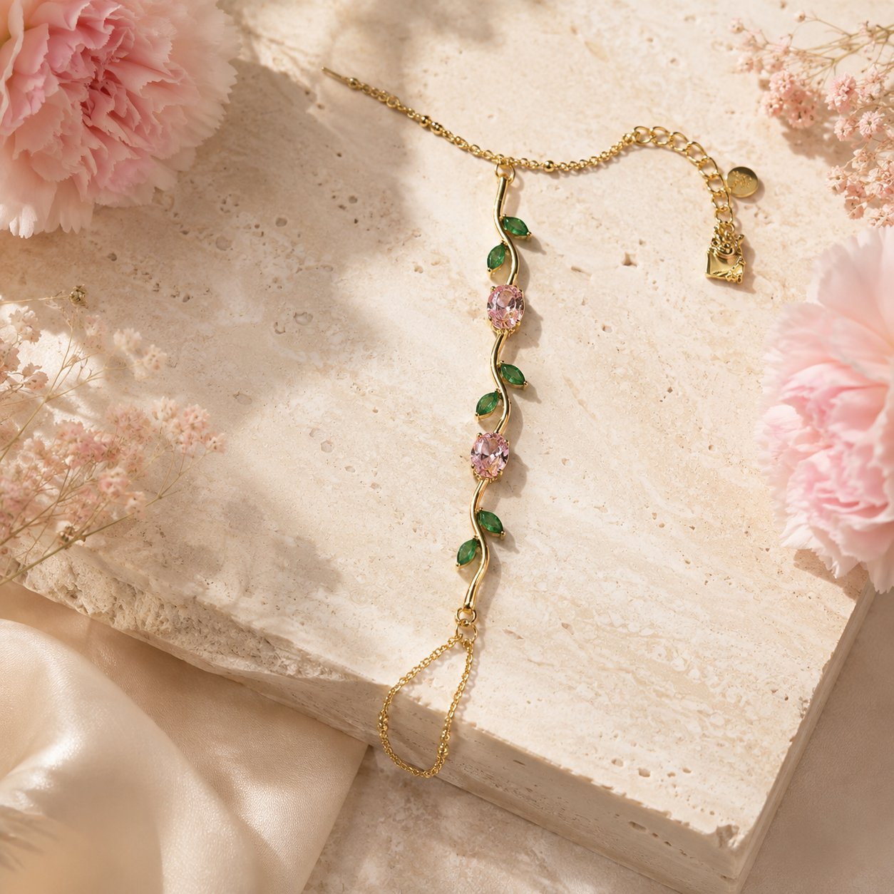 Garden Vine Floral Hand Chain