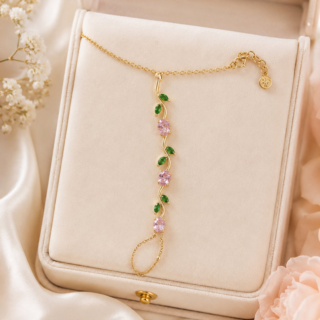 Garden Vine Floral Hand Chain