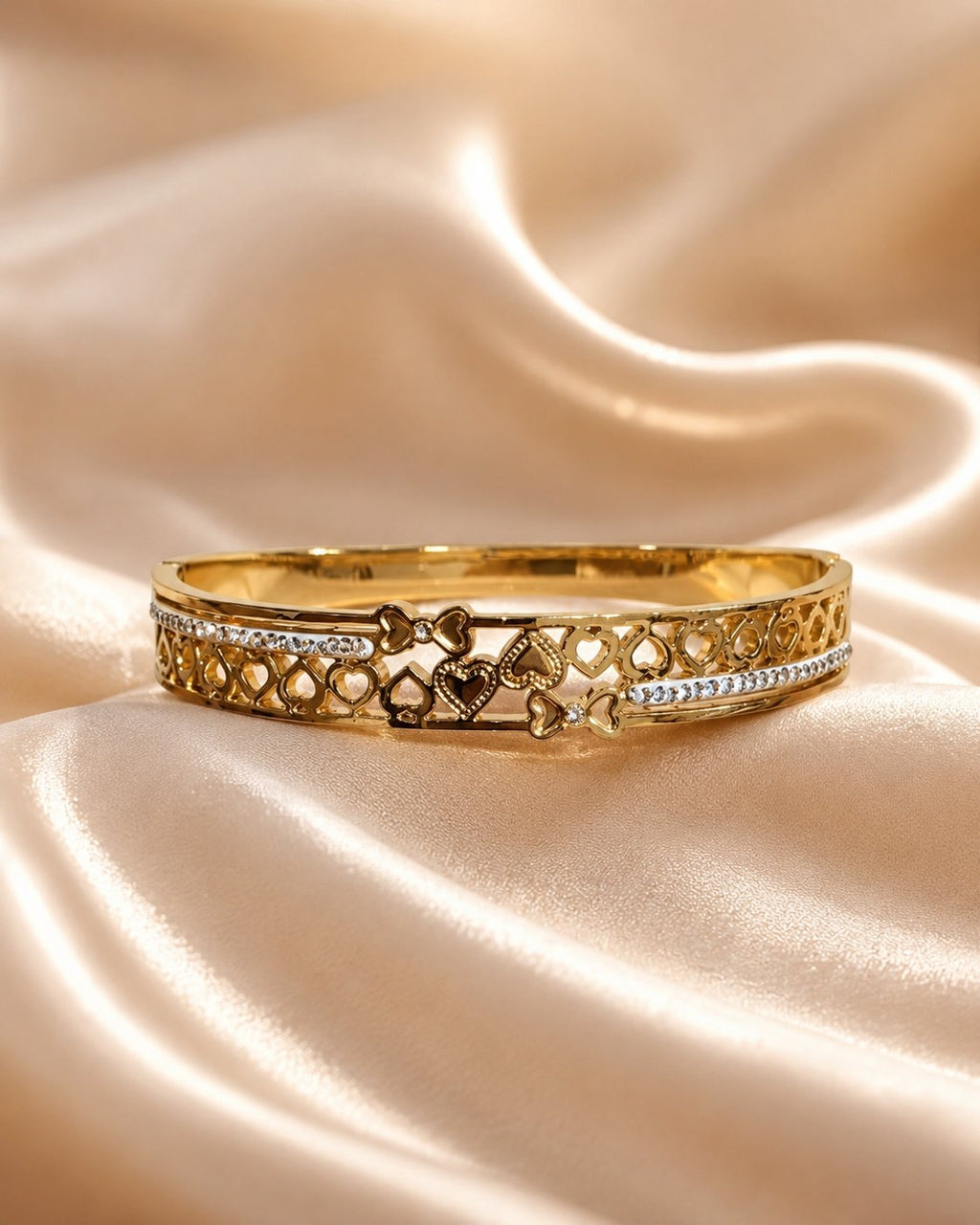 Love Lattice Crystal Bangle