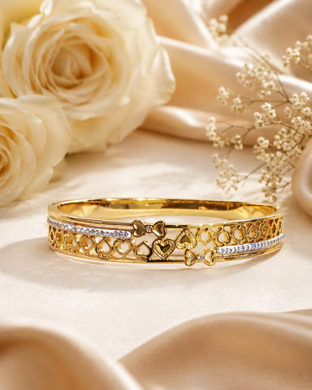 Love Lattice Crystal Bangle