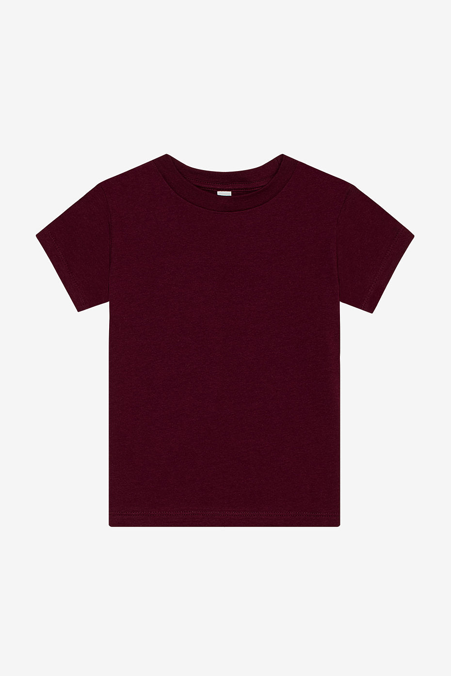 Custom Bella Canvas 3001T Toddler T-Shirt blank garment in Maroon