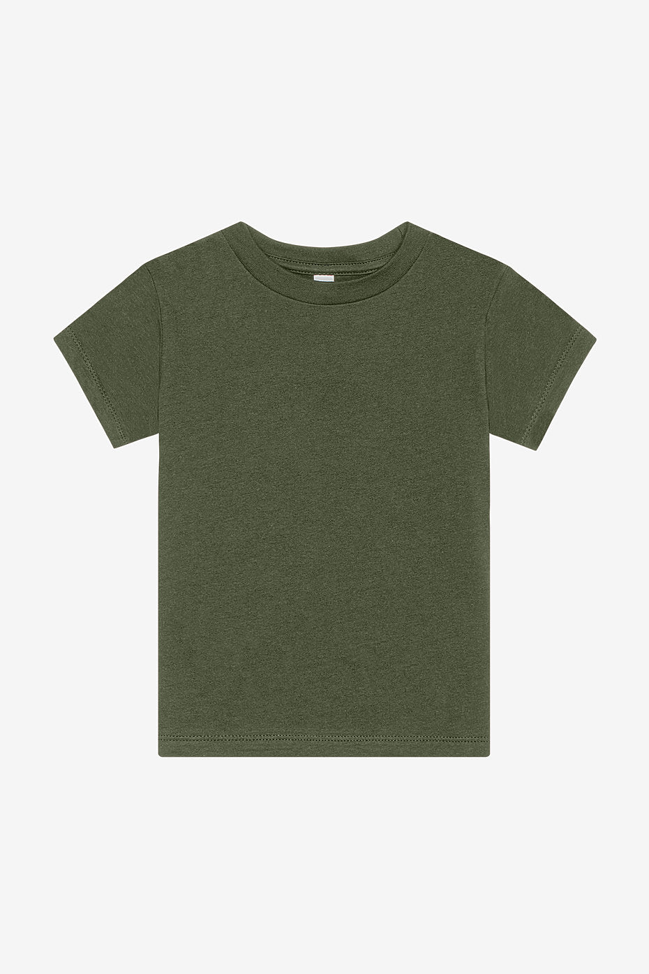 Custom Bella Canvas 3001T Toddler T-Shirt blank garment in Military Green