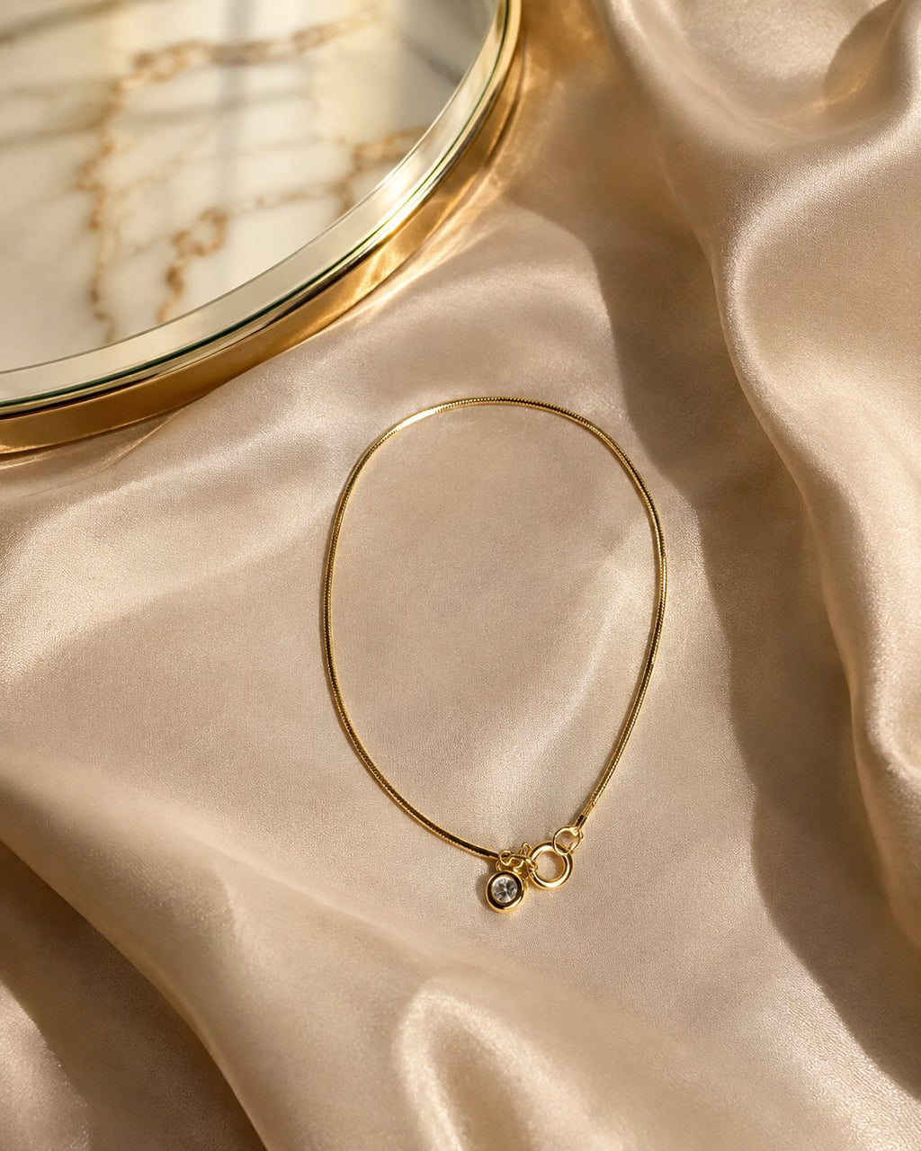 Minimal Gold Snake-Chain Bracelet