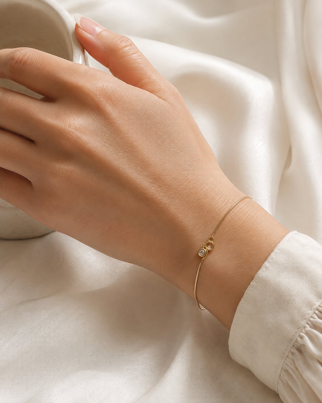 Minimal Gold Snake-Chain Bracelet