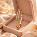 Modern Link Crystal Bangle