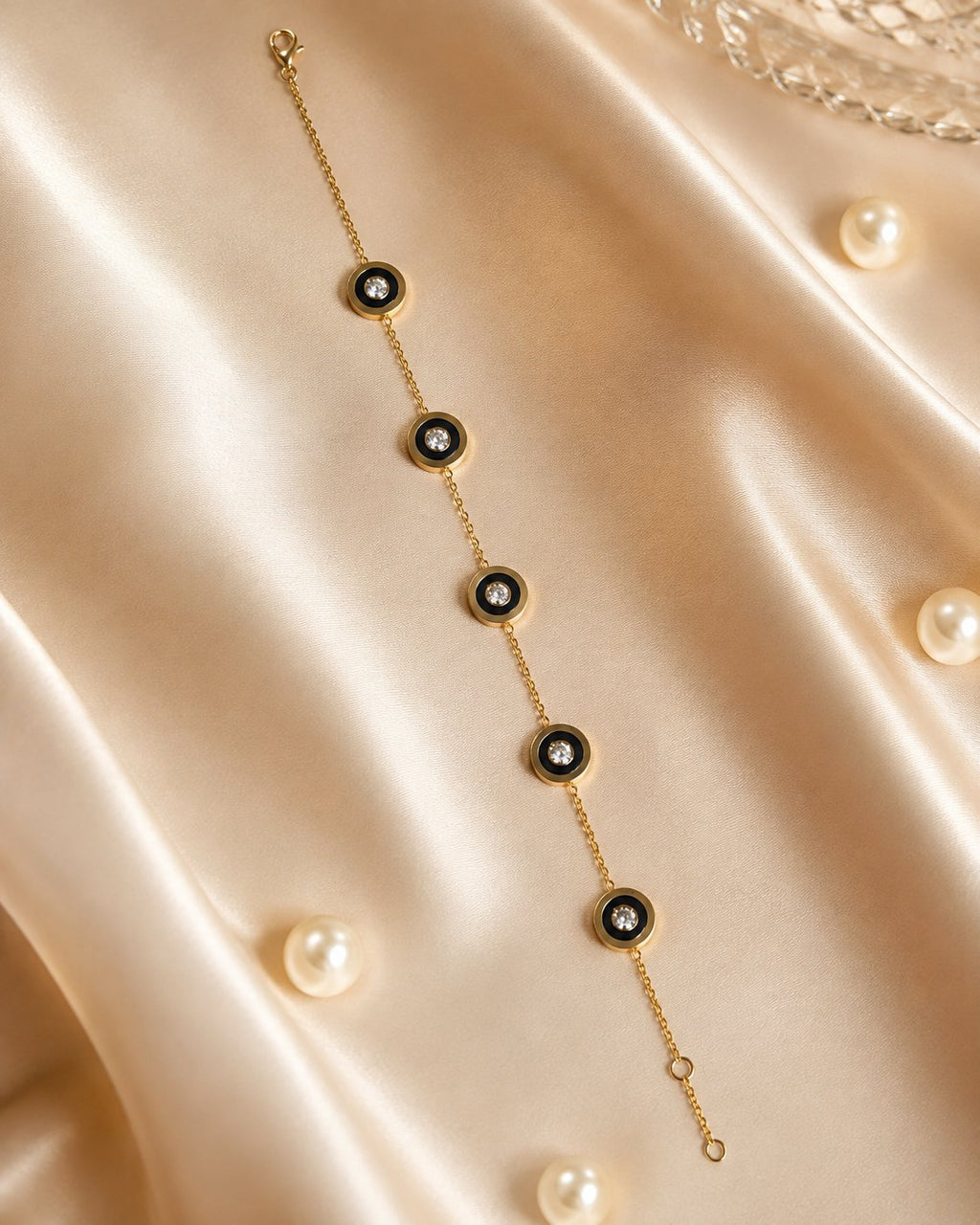 Noir Disc Station Bracelet