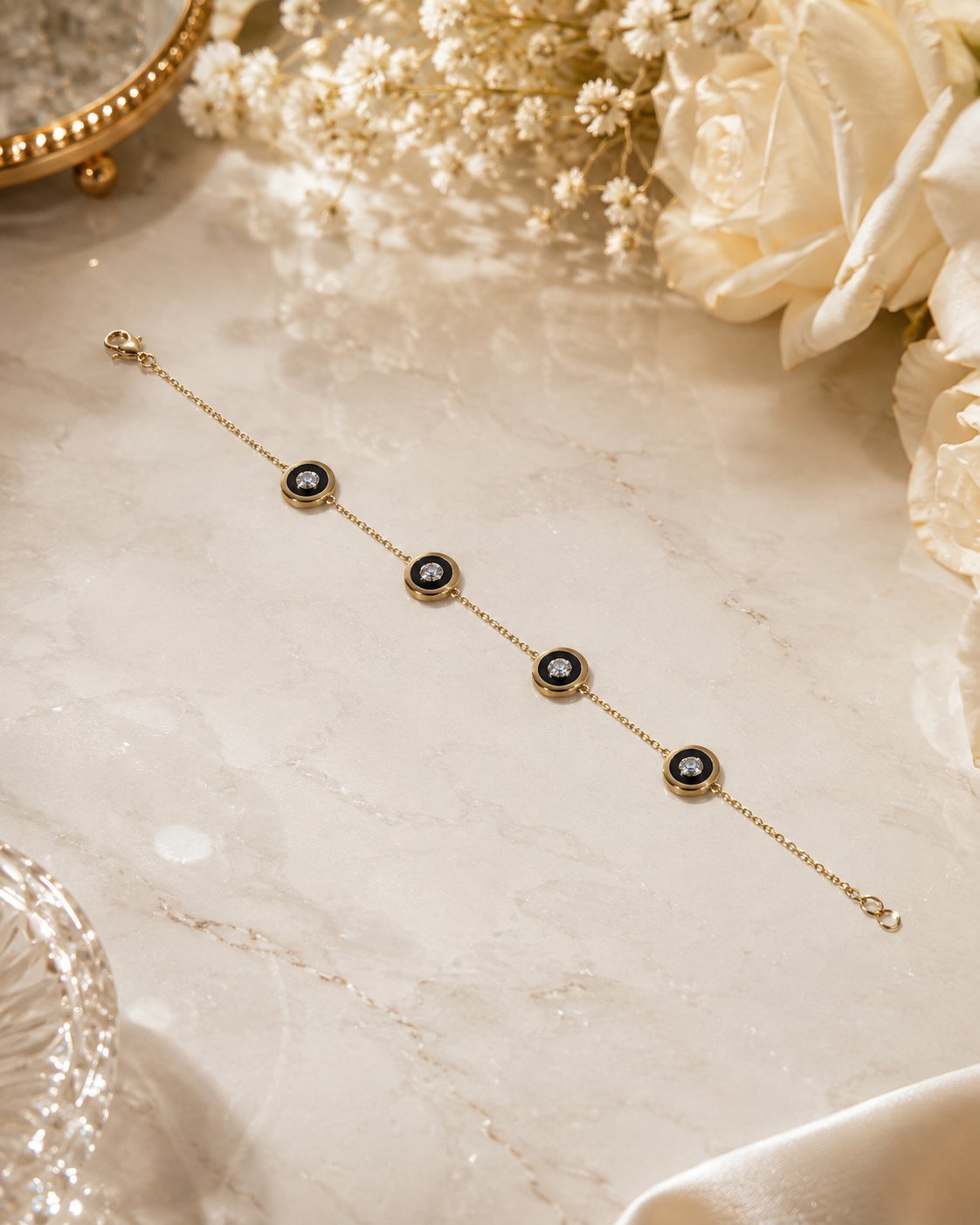 Noir Disc Station Bracelet