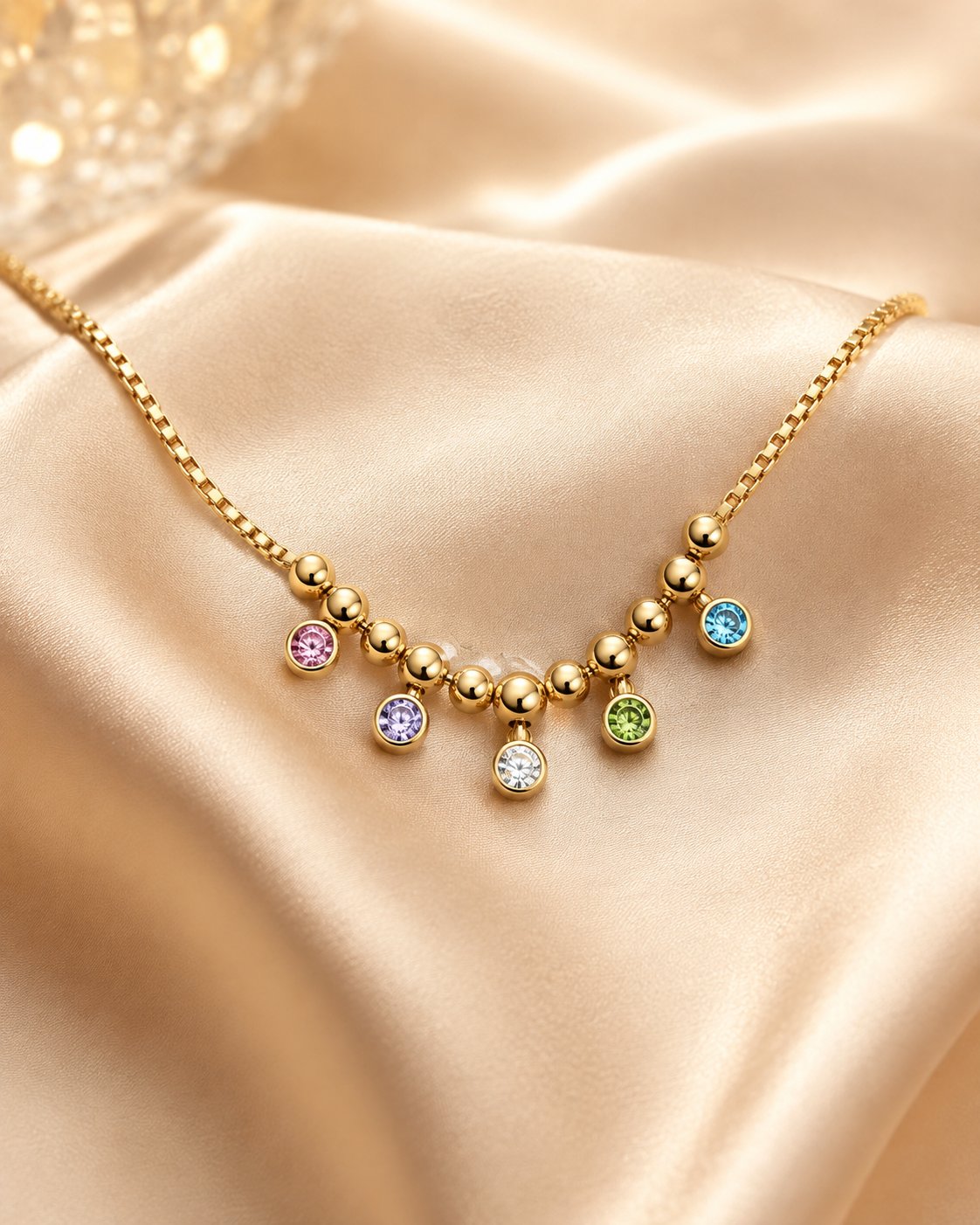 Rainbow Drop Y-Necklace
