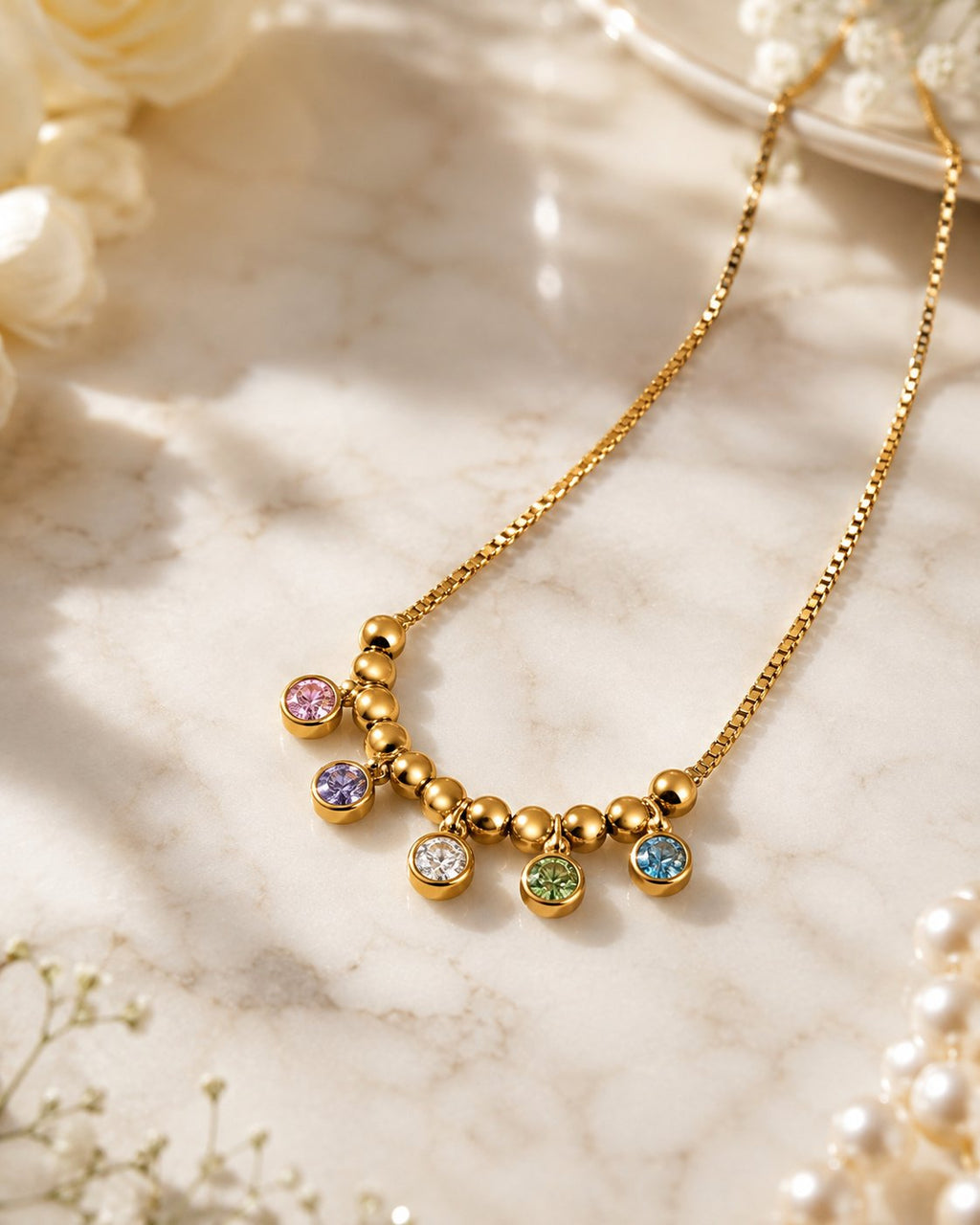 Rainbow Drop Y-Necklace