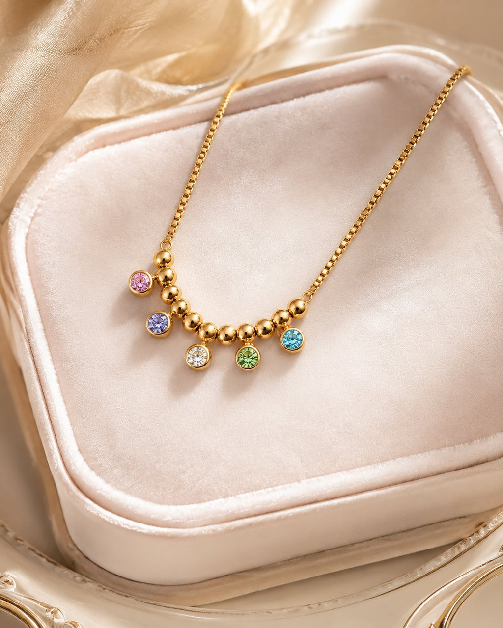 Rainbow Drop Y-Necklace