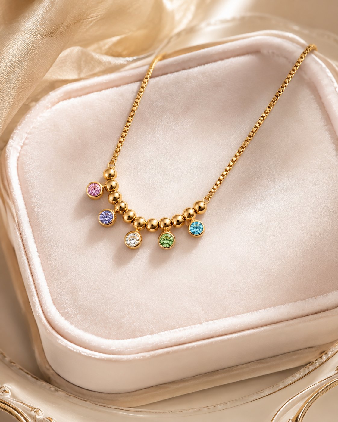 Rainbow Drop Y-Necklace