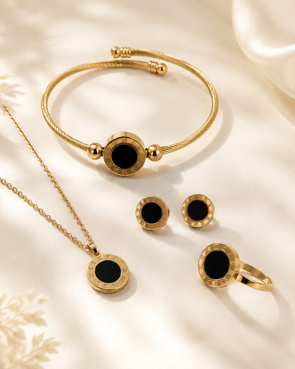 Roman Noir Four-Piece Jewelry Set