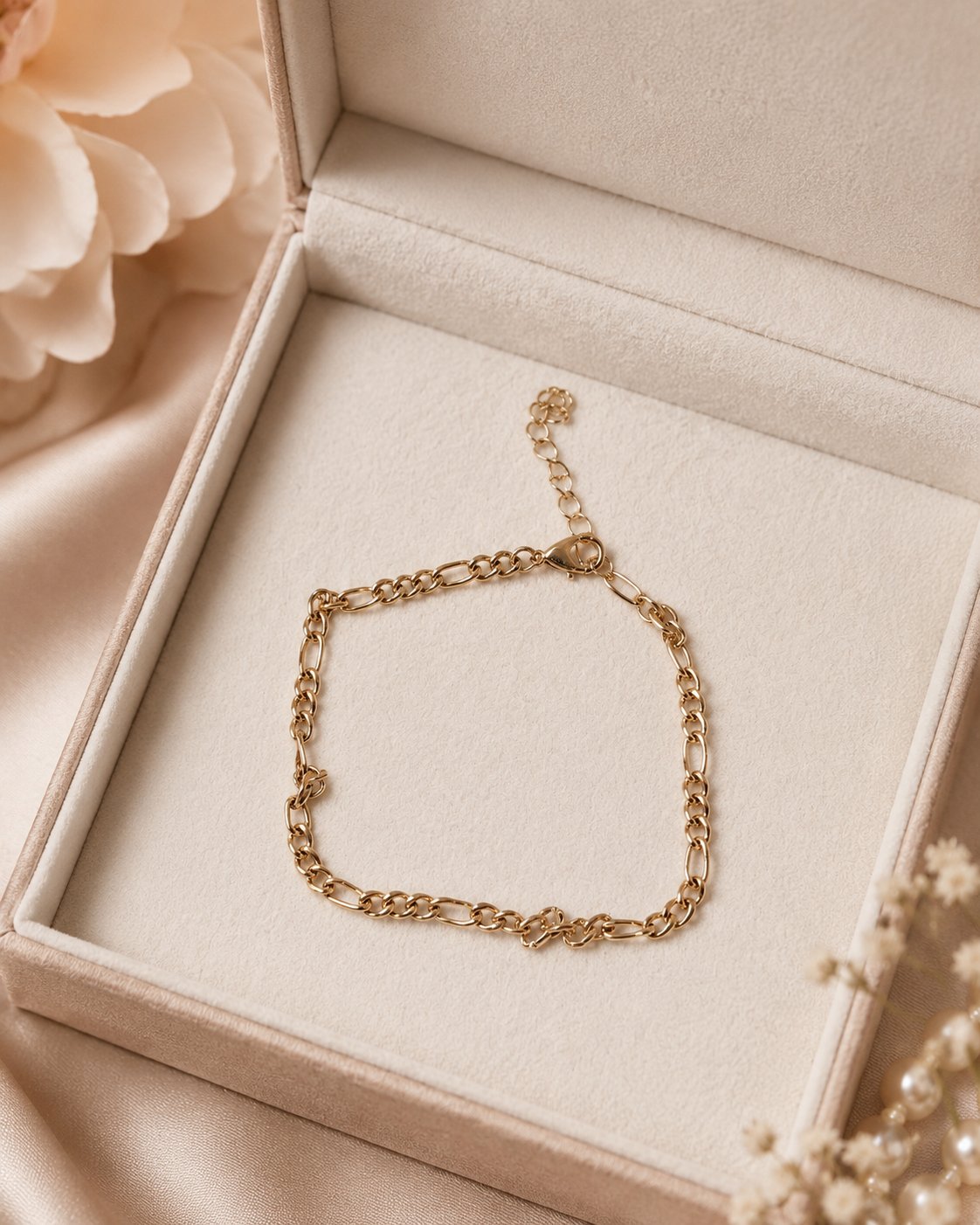 Rose-Gold Figaro Knot Bracelet