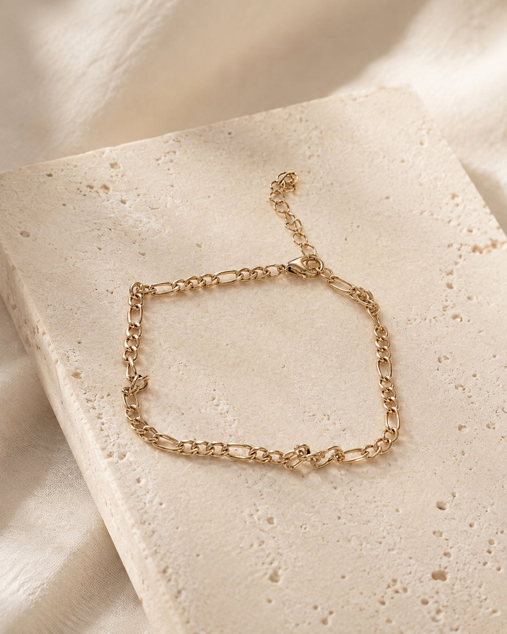 Rose-Gold Figaro Knot Bracelet