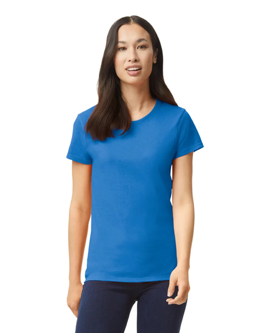 Custom Gildan 5000L Women T-Shirt blank garment in Royal