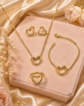 Sculpted Open-Heart Four-Piece Set